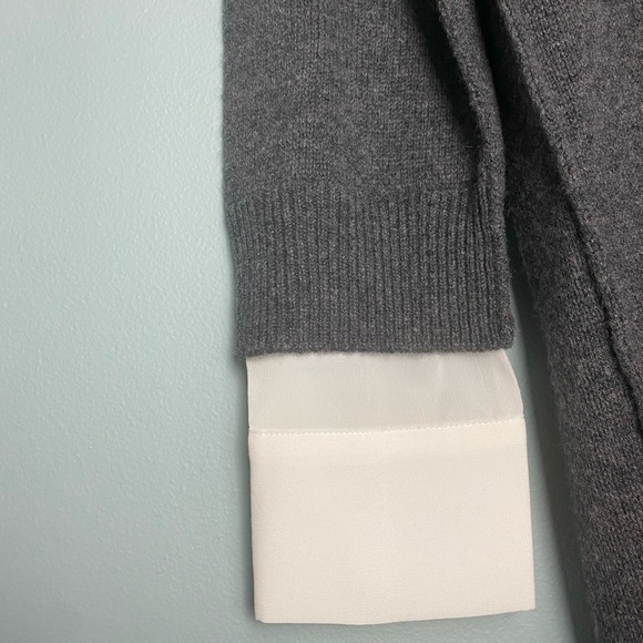 Brochu Walker Layered V Neck Medium RETAIL $388 Wool & Cashmere ECO FRIENDLY - Picture 10 of 10